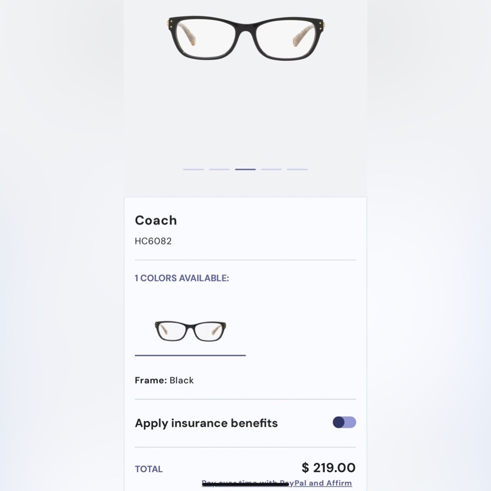 Coach 6082 Eyeglasses NWT - Picture 8 of 16
